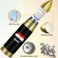 Egypt Flag Misr Pride Bullet Tumbler Egyptian Eagle of Saladin Heritage