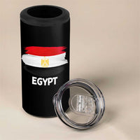 Egypt Flag Misr Pride 4 in 1 Can Cooler Tumbler Egyptian Eagle of Saladin Heritage