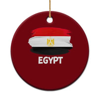 Egypt Flag Misr Pride Ceramic Ornament Egyptian Eagle of Saladin Heritage