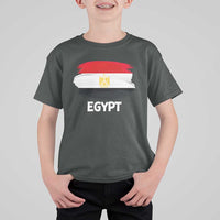 Egypt Flag Misr Pride T Shirt For Kid Egyptian Eagle of Saladin Heritage