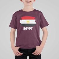 Egypt Flag Misr Pride T Shirt For Kid Egyptian Eagle of Saladin Heritage