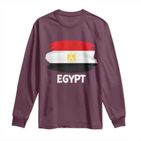 Egypt Flag Misr Pride Long Sleeve Shirt Egyptian Eagle of Saladin Heritage