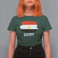Egypt Flag Misr Pride T Shirt For Women Egyptian Eagle of Saladin Heritage