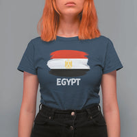 Egypt Flag Misr Pride T Shirt For Women Egyptian Eagle of Saladin Heritage