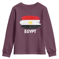 Egypt Flag Misr Pride Youth Sweatshirt Egyptian Eagle of Saladin Heritage