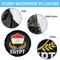 Egypt Coat of Arms Gold Shield Crest Spare Tire Cover Patriotic Egyptian Flag Heritage Pride
