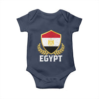 Egypt Coat of Arms Gold Shield Crest Baby Onesie Patriotic Egyptian Flag Heritage Pride