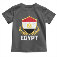 Egypt Coat of Arms Gold Shield Crest Toddler T Shirt Patriotic Egyptian Flag Heritage Pride
