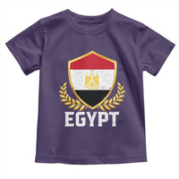 Egypt Coat of Arms Gold Shield Crest Toddler T Shirt Patriotic Egyptian Flag Heritage Pride