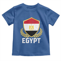 Egypt Coat of Arms Gold Shield Crest Toddler T Shirt Patriotic Egyptian Flag Heritage Pride