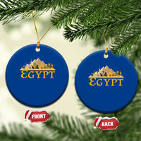 Ancient Egypt Pyramids Sphinx Graphic Ceramic Ornament Vintage Egypt Anubis History Buff Travel Souvenir