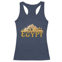 Ancient Egypt Pyramids Sphinx Graphic Racerback Tank Top Vintage Egypt Anubis History Buff Travel Souvenir