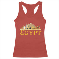 Ancient Egypt Pyramids Sphinx Graphic Racerback Tank Top Vintage Egypt Anubis History Buff Travel Souvenir