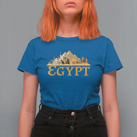 Ancient Egypt Pyramids Sphinx Graphic T Shirt For Women Vintage Egypt Anubis History Buff Travel Souvenir