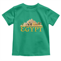 Ancient Egypt Pyramids Sphinx Graphic Toddler T Shirt Vintage Egypt Anubis History Buff Travel Souvenir