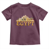 Ancient Egypt Pyramids Sphinx Graphic Toddler T Shirt Vintage Egypt Anubis History Buff Travel Souvenir