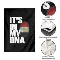 Egypt It's In My DNA Flag Fingerprint Graphic Garden Flag Egyptian Heritage Pride Roots