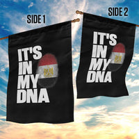 Egypt It's In My DNA Flag Fingerprint Graphic Garden Flag Egyptian Heritage Pride Roots