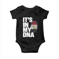 Egypt It's In My DNA Flag Fingerprint Graphic Baby Onesie Egyptian Heritage Pride Roots