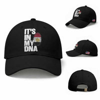 Egypt It's In My DNA Flag Fingerprint Graphic Baseball Cap Egyptian Heritage Pride Roots