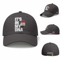 Egypt It's In My DNA Flag Fingerprint Graphic Baseball Cap Egyptian Heritage Pride Roots
