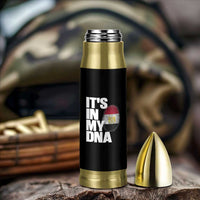 Egypt It's In My DNA Flag Fingerprint Graphic Bullet Tumbler Egyptian Heritage Pride Roots