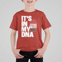 Egypt It's In My DNA Flag Fingerprint Graphic T Shirt For Kid Egyptian Heritage Pride Roots