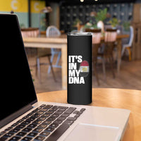 Egypt It's In My DNA Flag Fingerprint Graphic Skinny Tumbler Egyptian Heritage Pride Roots