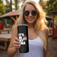 Egypt It's In My DNA Flag Fingerprint Graphic Skinny Tumbler Egyptian Heritage Pride Roots