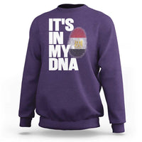 Egypt It's In My DNA Flag Fingerprint Graphic Sweatshirt Egyptian Heritage Pride Roots
