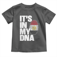 Egypt It's In My DNA Flag Fingerprint Graphic Toddler T Shirt Egyptian Heritage Pride Roots