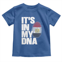 Egypt It's In My DNA Flag Fingerprint Graphic Toddler T Shirt Egyptian Heritage Pride Roots