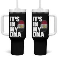 Egypt It's In My DNA Flag Fingerprint Graphic Tumbler With Handle Egyptian Heritage Pride Roots