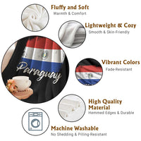 Vintage Paraguay Flag Paraguaya Heritage Pride Roots Throw Blanket