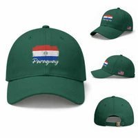 Vintage Paraguay Flag Paraguaya Heritage Pride Roots Baseball Cap