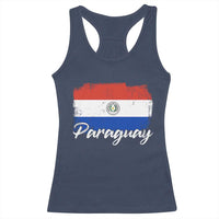 Vintage Paraguay Flag Paraguaya Heritage Pride Roots Racerback Tank Top