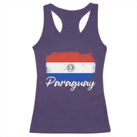 Vintage Paraguay Flag Paraguaya Heritage Pride Roots Racerback Tank Top