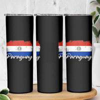 Vintage Paraguay Flag Paraguaya Heritage Pride Roots Skinny Tumbler