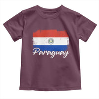 Vintage Paraguay Flag Paraguaya Heritage Pride Roots Toddler T Shirt