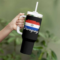 Vintage Paraguay Flag Paraguaya Heritage Pride Roots Tumbler With Handle
