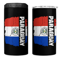 Paraguay Proud Roots Vintage Paraguaya Flag Heritage Pride 4 in 1 Can Cooler Tumbler