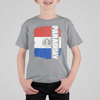 Paraguay Proud Roots Vintage Paraguaya Flag Heritage Pride T Shirt For Kid