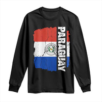 Paraguay Proud Roots Vintage Paraguaya Flag Heritage Pride Long Sleeve Shirt