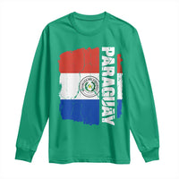 Paraguay Proud Roots Vintage Paraguaya Flag Heritage Pride Long Sleeve Shirt