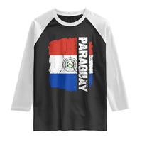 Paraguay Proud Roots Vintage Paraguaya Flag Heritage Pride Raglan Shirt