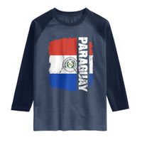 Paraguay Proud Roots Vintage Paraguaya Flag Heritage Pride Raglan Shirt