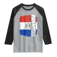 Paraguay Proud Roots Vintage Paraguaya Flag Heritage Pride Raglan Shirt