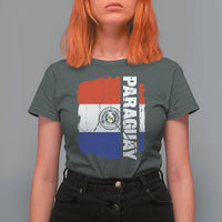Paraguay Proud Roots Vintage Paraguaya Flag Heritage Pride T Shirt For Women