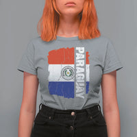 Paraguay Proud Roots Vintage Paraguaya Flag Heritage Pride T Shirt For Women