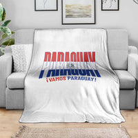 Vamos Paraguay Long Live Soccer Cheer Throw Blanket Patriotic Paraguaya Futbol Football Fans Pride